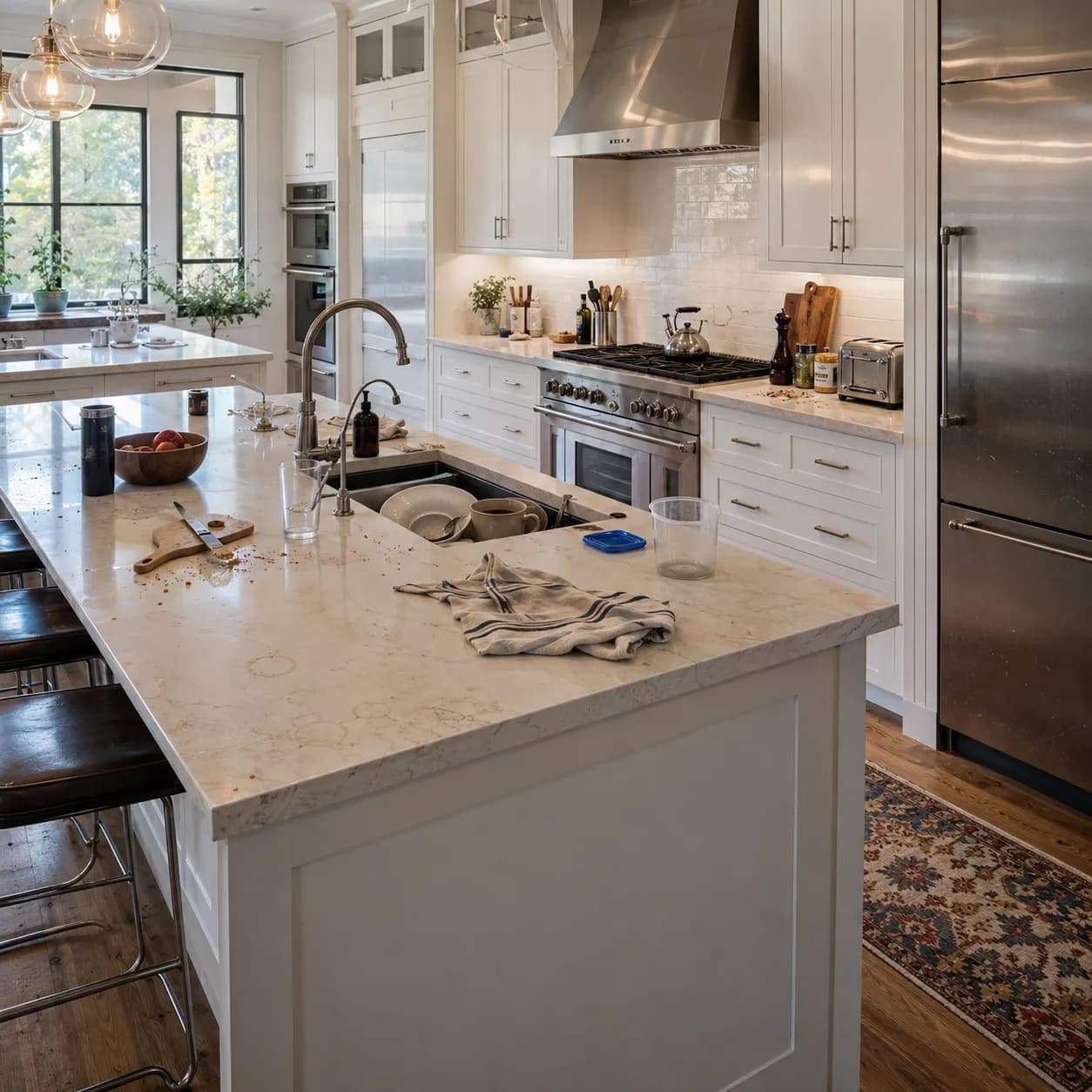 Kitchen before professional cleaning